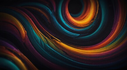 colorful on a black background