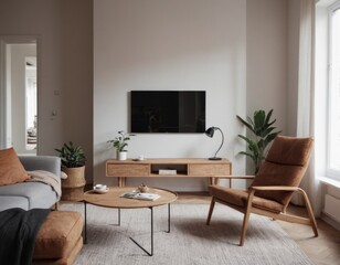 modern living room, interior, room, bedroom, bed, hotel, home, furniture, house, design, luxury, sofa, window, apartment, lamp, living, architecture, living room, wall, contemporary, Generative AI