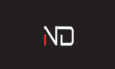 ND, DN, D, N Abstract Letters Logo Monogram
