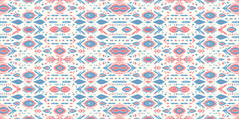 Seamless batik pattern,Seamless tribal batik pattern,and Seamless colorful pattern resemble ethnic boho, Aztec,and ikat styles.designed for use in wallpaper,fabric,curtain,carpet,Batik Embroidery