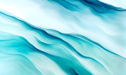 Calm water underwater blurry texture blue background for copy space text. Abstract ocean wave brushstrokes art for spring Easter, Mother’s Day travel.