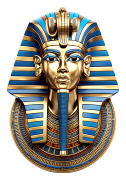 PNG Pharaoh sculpture statue art.