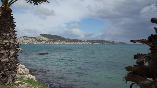 shore and beach of ARgassi , Zakynthos
