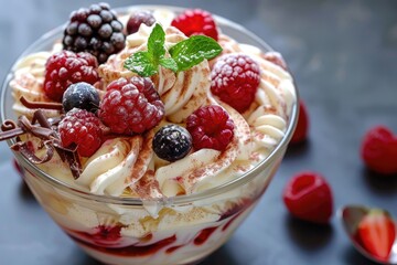 yummy sweet ice cream dessert