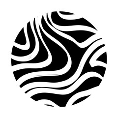 Geometric abstract round ellement