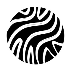 Geometric abstract round ellement