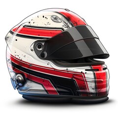 race helmet, icon design, white background 