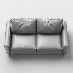 grey sofa top view