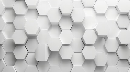 Abstract 3D geometric background with a hexagonal honeycomb pattern