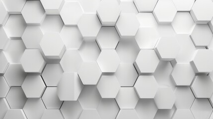 Naklejka premium Abstract 3D geometric background with a hexagonal honeycomb pattern