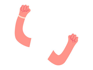 Body part hands vector illustration. Healthcare professionals rely on anatomic knowledge for accurate diagnoses and treatments Learning about body parts enhances awareness individual health