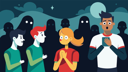 A tense silence in the crowd as athletes share ghostly urban legends and urban myths about their opponents..