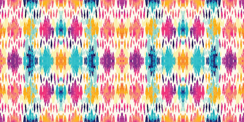 Seamless batik pattern,Seamless tribal batik pattern,and Seamless colorful pattern resemble ethnic boho, Aztec,and ikat styles.designed for use in wallpaper,fabric,curtain,carpet,Batik Embroidery