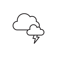 Lightning icon design with white background stock illustration