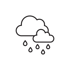Rain icon design with white background stock illustration