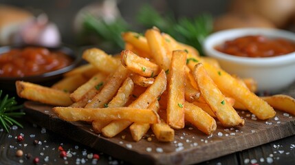 hot and crispy potato fries