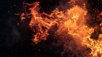 火の粉、火花の背景	
