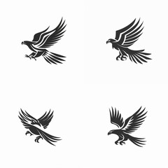 Obraz premium Stylized eagle logo
