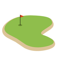 Golf Course Illustration
