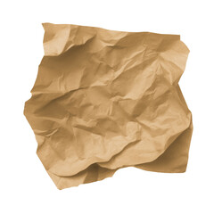 Obraz premium Crumpled paper png, transparent background