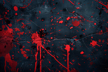 Dynamic black and red splatter background with graffiti style