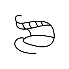 Cartoon mouth outline icons, minimalist vector illustration ,simple transparent graphic element .Isolated on white background