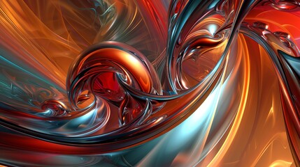 "Capturing the essence of movement and light: where swirling patterns intertwine with fiery waves, creating a mesmerizing symphony of color and energy."