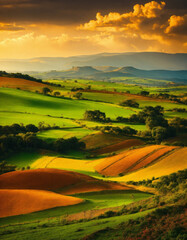 sunrise over the hills