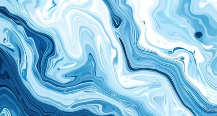 fluid light blue and white abstract background