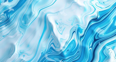 Obraz premium fluid light blue and white abstract background