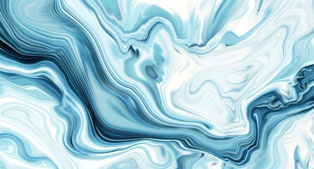 fluid light blue and white abstract background