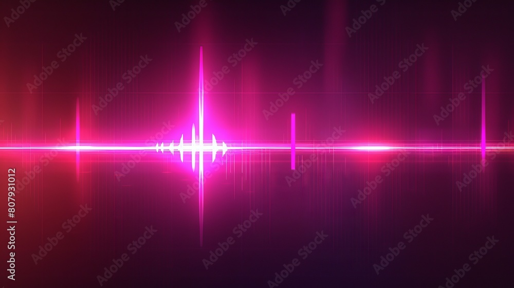 Poster graph graphic with neon audio voice frequency wave and abstract sound light modern background. radio