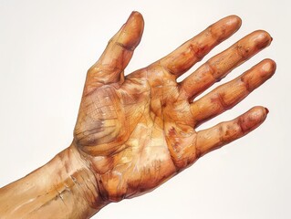 human hand illustration draw