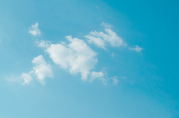 Summer blue sky cloud gradient light white background. Beauty clear cloudy in sunshine calm bright winter air bacground.