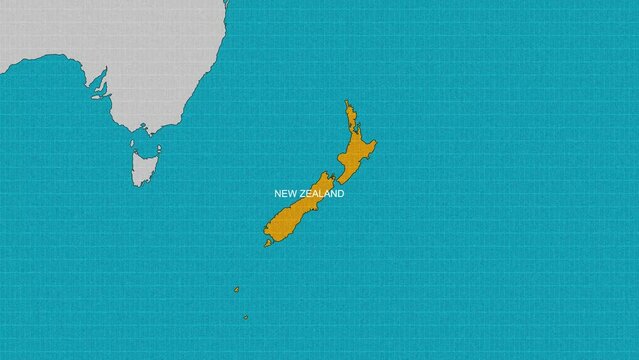 map of New Zealand