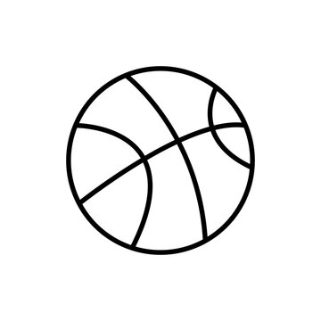 recommend clip art: Basketball outline icons, minimalist vector illustration ,simple transparent graphic element .Isolated on white background