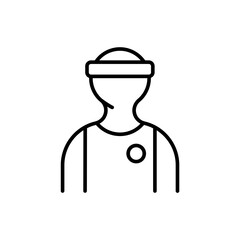 Basketball player outline icons, minimalist vector illustration ,simple transparent graphic element .Isolated on white background