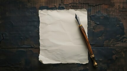  crumpled piece of paper on a dark gray background