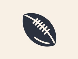 american football ball icon, logo design