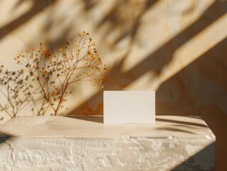  business cards white mockup