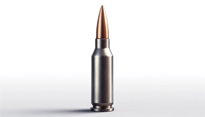 Bullet on white background