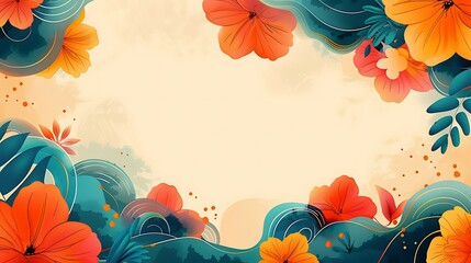 Asian American Native Hawaiian Pacific Islander Heritage Month banner template with empty copy space for text