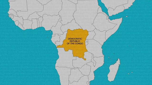 map of Congo Democratic Republic of the.