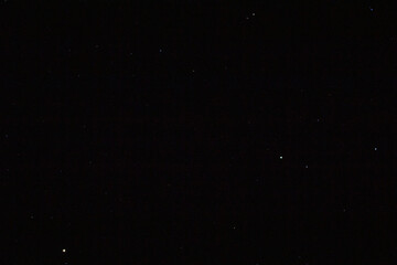 starry dark sky in spring