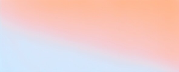 Peach fuzz and light blue color gradient backdrop. Vibrant orange hues transition with blank space for design.