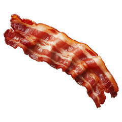 isolated slices of bacon