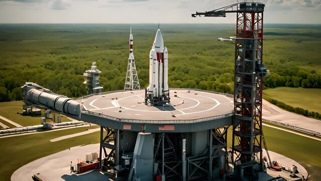  A launch pad for rockets, ready for another mission into deep space 