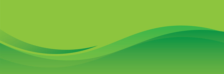 green wave illustration background on light background. vector