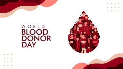 vector world blood donor day background template