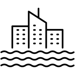 Pollution And Global Warming Outline Icon Pack